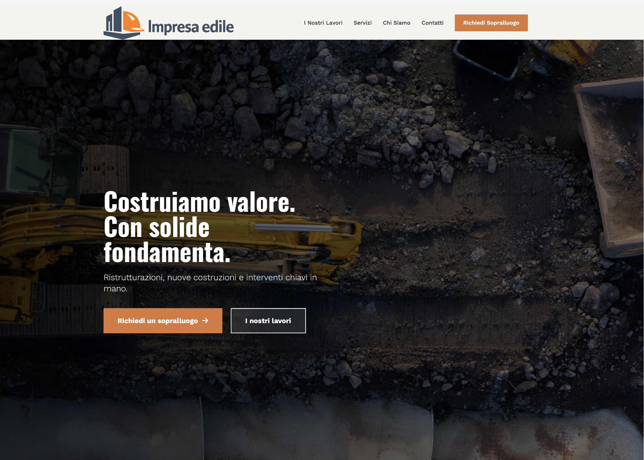 Progetto per imprese edili