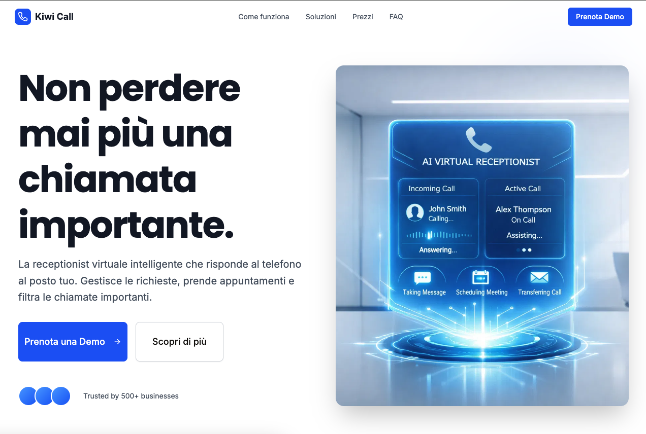 Progetto per startup e servizi digitali